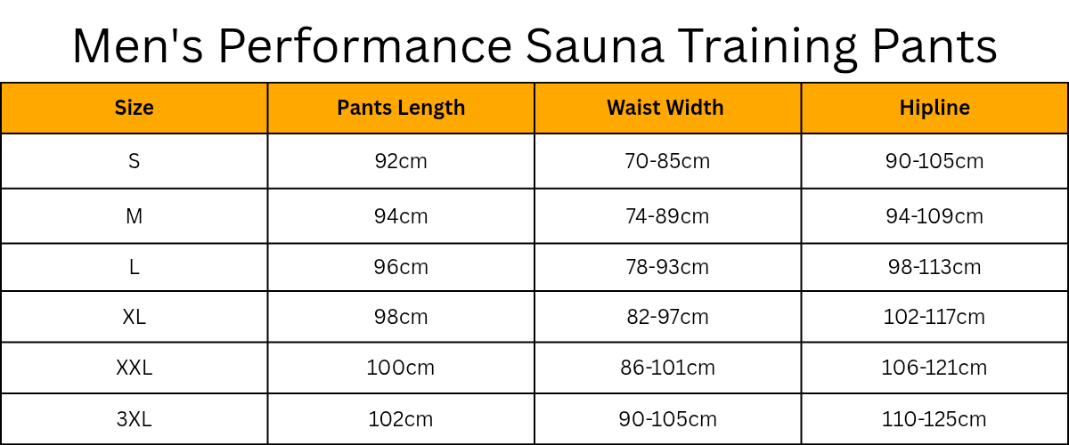 Men's Performance Sauna Training Suit