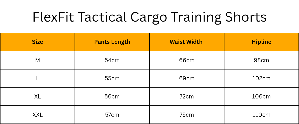 FlexFit Tactical Cargo Training Shorts